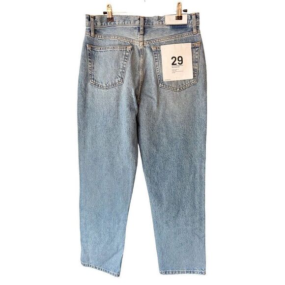 NWT RE/DONE Originals 70's Stove Pipe Jeans in Medium Cool Blue Size 29 Straight - Picture 8 of 10